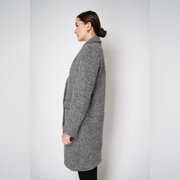 Soia&Kyo classic black and white boucle coat size M - Picture 5 of 16